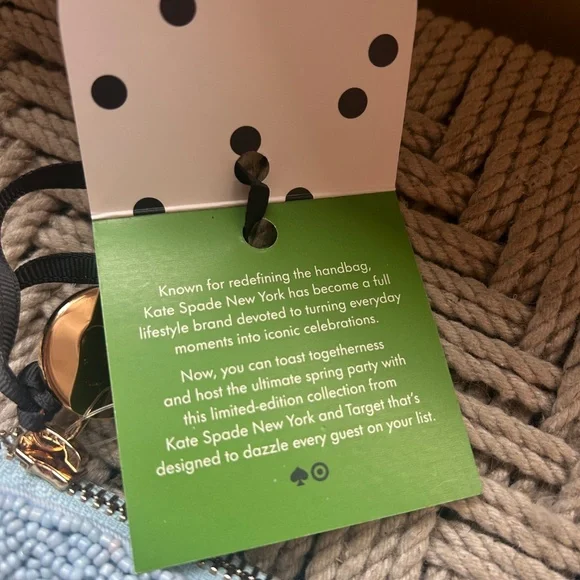 KATE SPADE x TARGET COLLABORATION Blue & Green Beaded Clutch NWT - Picture 8 of 12